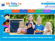 Tablet Screenshot of littlethinkingcapsacademy.com